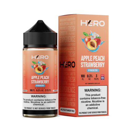 Hero (LIQ FB)(100mL)  -  Qty per pack 1 Apple Peach Strawberry Freeze 03mg