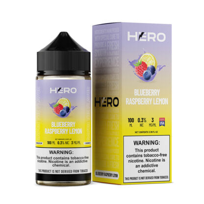 Hero (LIQ FB)(100mL)  -  Qty per pack 1 Blueberry Raspberry Lemon 03mg