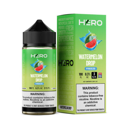 Hero (LIQ FB)(100mL)  -  Qty per pack 1 Watermelon Drop Freeze 03mg