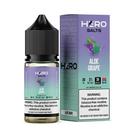 Hero (LIQ Salt)(30mL)  -  Qty per pack 1 Aloe Grape 30mg