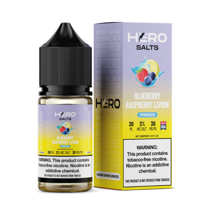 Hero (LIQ Salt)(30mL)  -  Qty per pack 1 Blueberry Raspberry Lemon Freeze 30mg