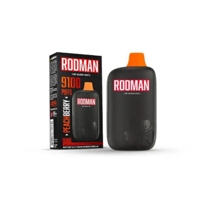 Aloha Sun Rodman (Dispo) (9100Puff)(16mL)  -  Qty per pack 10 Peach Berry 50mg