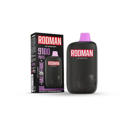 Aloha Sun Rodman (Dispo) (9100Puff)(16mL)  -  Qty per pack 10 Hall of Fame (Juicy Grapes) 50mg