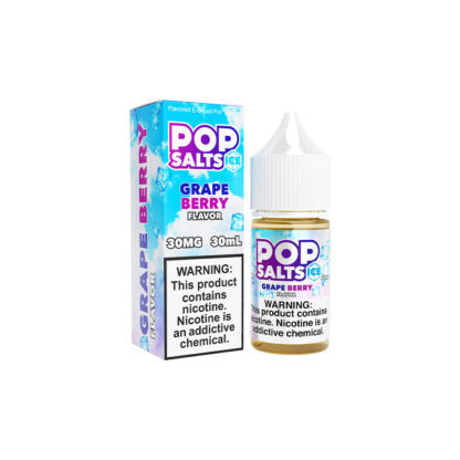 Pop Salts (LIQ Salt)(30mL)  -  Qty per pack 1 Grape Berry Ice 30mg