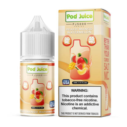 Pod Juice (LIQ Salt)(30mL) TFN PJ5000  -  Qty per pack 1 Peach Mango Watermelon 35mg