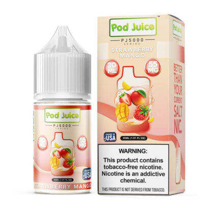 Pod Juice (LIQ Salt)(30mL) TFN PJ5000  -  Qty per pack 1 Strawberry Mango 35mg