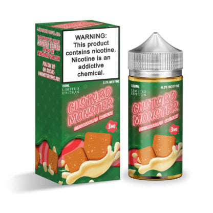 Jam Monster (LIQ FB)(100mL) Custard  -  Qty per pack 1 Gingerbread Crunch 00mg