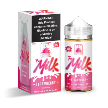 Jam Monster (LIQ FB)(100mL) Milk  -  Qty per pack 1 Strawberry 00mg