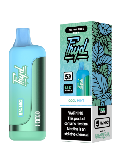 FRYD (Dispo) (12000Puff)(17mL)  -  Qty per pack 5 Cool Mint 50mg