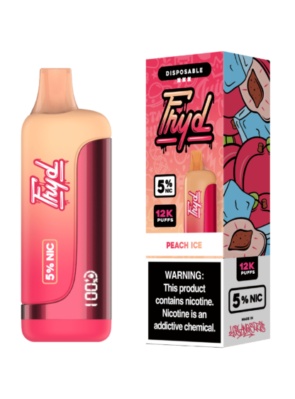 FRYD (Dispo) (12000Puff)(17mL)  -  Qty per pack 5 Peach Ice 50mg