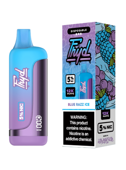 FRYD (Dispo) (12000Puff)(17mL)  -  Qty per pack 5 Blue Razz Ice 50mg