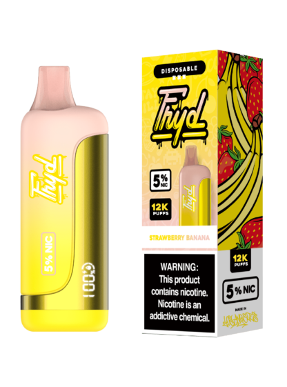 FRYD (Dispo) (12000Puff)(17mL)  -  Qty per pack 5 Strawberry Banana 50mg