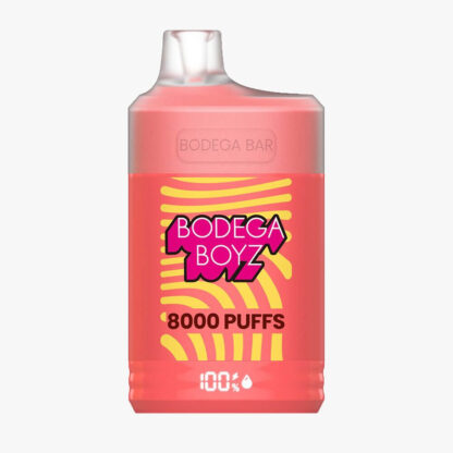 Bodega Bar (Dispo) (8000Puff)(17mL)  -  Qty per pack 10 Strawberry Banana 50mg