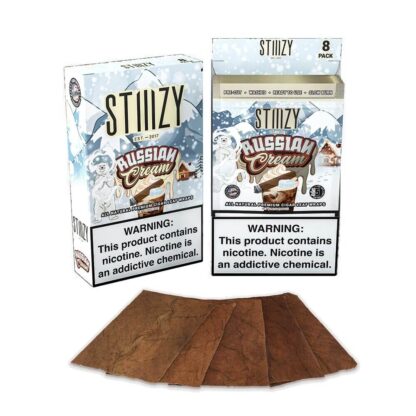 STIIIZY (DSPLY 8pc)(Wraps)(6-Pack) Premium  -  Qty per pack 1 Russian Cream (SAS)