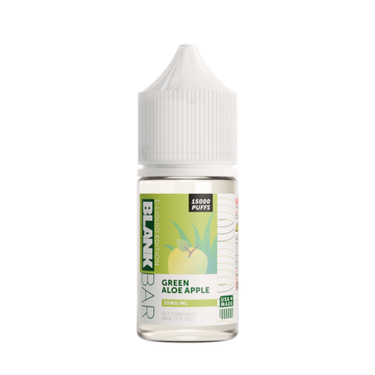 Blank Bar (LIQ Salt)(30mL) 15000 Puff Juice  -  Qty per pack 1 Green Aloe Apple 35mg