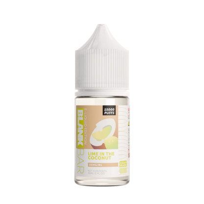 Blank Bar (LIQ Salt)(30mL) 15000 Puff Juice  -  Qty per pack 1 Lime in the Coconut 35mg