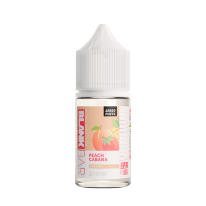 Blank Bar (LIQ Salt)(30mL) 15000 Puff Juice  -  Qty per pack 1 Peach Cabana 35mg