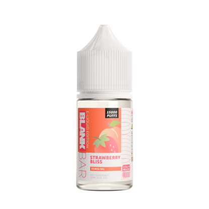 Blank Bar (LIQ Salt)(30mL) 15000 Puff Juice  -  Qty per pack 1 Strawberry Bliss 35mg