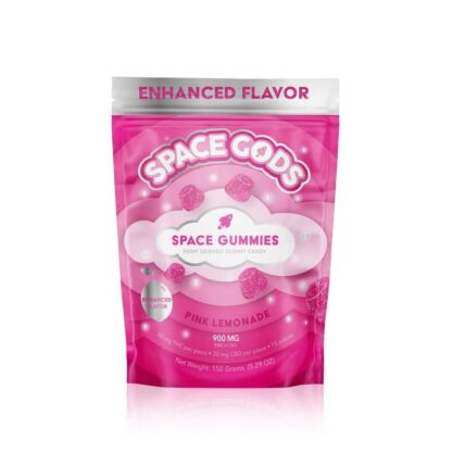 Space Gods (Delta)(Gummies)(900mg 15ct Pouch) Mega Dose  -  Qty per pack 1 Pink Lemonade