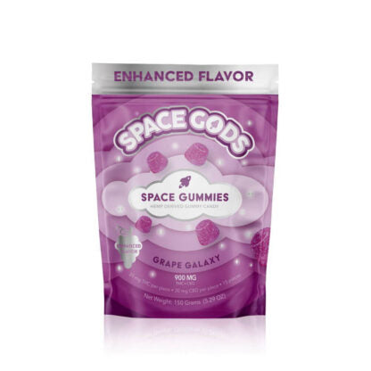 Space Gods (Delta)(Gummies)(900mg 15ct Pouch) Mega Dose  -  Qty per pack 1 Grape Galaxy