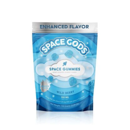 Space Gods (Delta)(Gummies)(900mg 15ct Pouch) Mega Dose  -  Qty per pack 1 Wild Berry