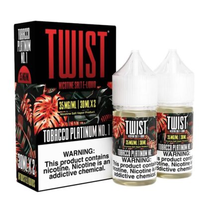 Twist (LIQ Salt)(60mL; 30mL x2)  -  Qty per pack 1 Tobacco Platinum No. 1 35mg