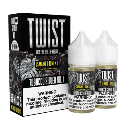 Twist (LIQ Salt)(60mL; 30mL x2)  -  Qty per pack 1 Tobacco Silver No. 1 35mg