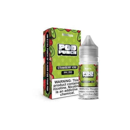 Vapetasia (LIQ Salt)(30mL) Pod Punch  -  Qty per pack 1 Strawberry Kiwi Ice 50mg [Disc.]