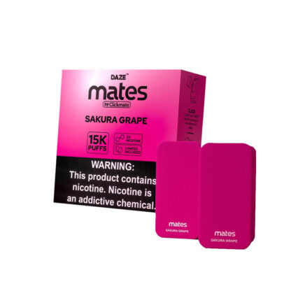 7Daze Click-Mates Pods (Liq Pod)(50mg 18mL; 9mL x2) (2-Pack)  -  Qty per pack 5 Sakura Grape