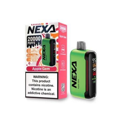 NEXA N20000 (Dispo) (20000Puff)(20mL)  -  Qty per pack 5 Apple-Gem 50mg