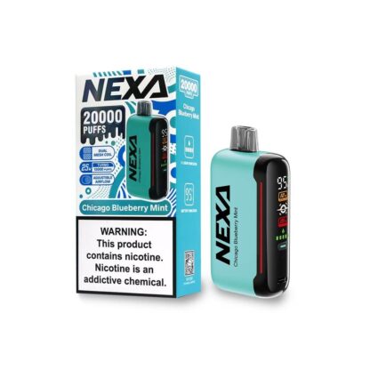 NEXA N20000 (Dispo) (20000Puff)(20mL)  -  Qty per pack 5 Chicago Blueberry Mint 50mg