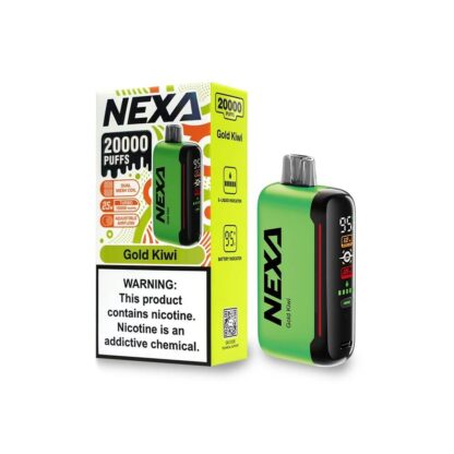 NEXA N20000 (Dispo) (20000Puff)(20mL)  -  Qty per pack 5 Gold Kiwi 50mg