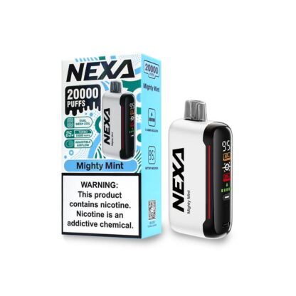 NEXA N20000 (Dispo) (20000Puff)(20mL)  -  Qty per pack 5 Mighty Mint 50mg