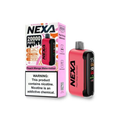 NEXA N20000 (Dispo) (20000Puff)(20mL)  -  Qty per pack 5 Peach Mango Watermelon 50mg