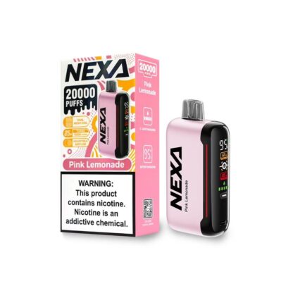 NEXA N20000 (Dispo) (20000Puff)(20mL)  -  Qty per pack 5 Pink Lemonade 50mg