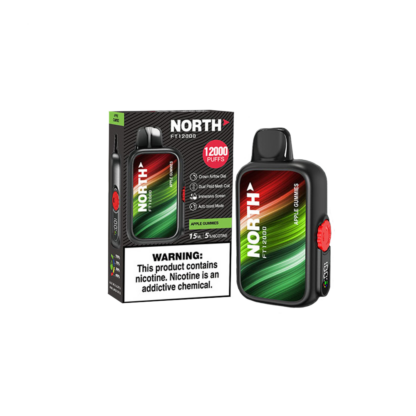 North FT12000 (Dispo) (12000Puff)(15mL)  -  Qty per pack 5 Apple Gummies 50mg