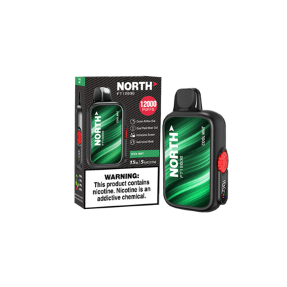 North FT12000 (Dispo) (12000Puff)(15mL)  -  Qty per pack 5 Cool Mint 50mg