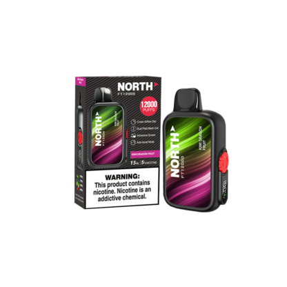 North FT12000 (Dispo) (12000Puff)(15mL)  -  Qty per pack 5 Kiwi Dragon Fruit 50mg