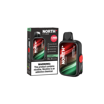 North FT12000 (Dispo) (12000Puff)(15mL)  -  Qty per pack 5 Strawberry Watermelon Kiwi 50mg