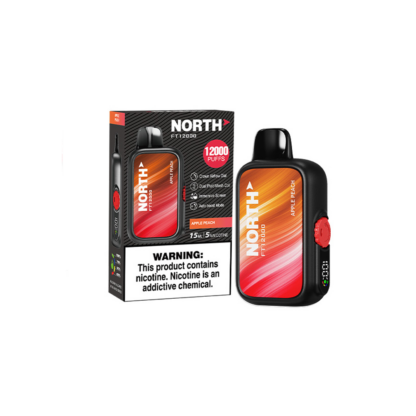 North FT12000 (Dispo) (12000Puff)(15mL)  -  Qty per pack 5 Apple Peach 50mg