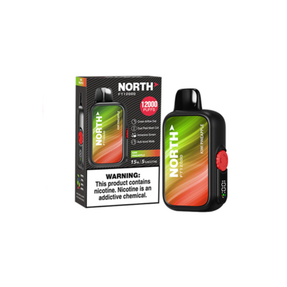 North FT12000 (Dispo) (12000Puff)(15mL)  -  Qty per pack 5 Kiwi Pineapple 50mg