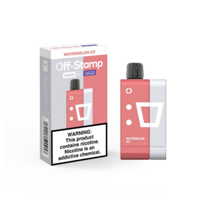 Off Stamp (Dispo KIT)(50mg 9000Puff 13mL) SW9000 Dispo + Power Dock  -  Qty per pack 5 Watermelon Ice 50mg