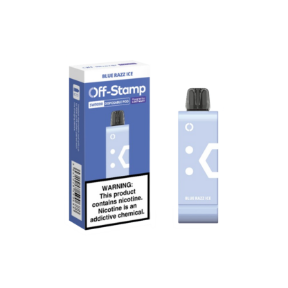 Off Stamp (Dispo Only)(50mg 9000Puff 13mL) SW9000  -  Qty per pack 10 Blue Razz Ice 50mg