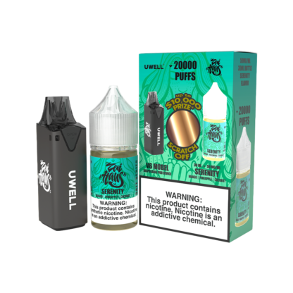 Uwell (Collab Bundle) V6 (Kit PS) + Zen Haus (LIQ Salt)(30mL)  -  Qty per pack 1 Color: Black - Flavor: Serenity 50mg