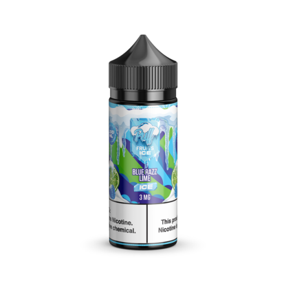 Puff Labs (LIQ FB)(100mL) Fruits Ice  -  Qty per pack 1 Blue Razz Lime Ice 00mg