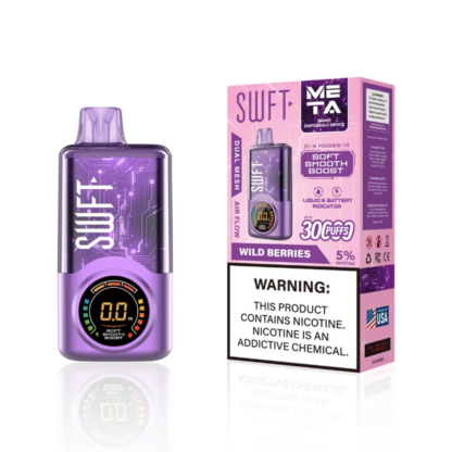 SWFT Meta (Dispo) (30000Puff)(24mL)  -  Qty per pack 5 Wild Berries 50mg