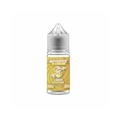 Spinmix E-Liquid (LIQ Salt)(30mL)  -  Qty per pack 1 Lemon Custard 35mg