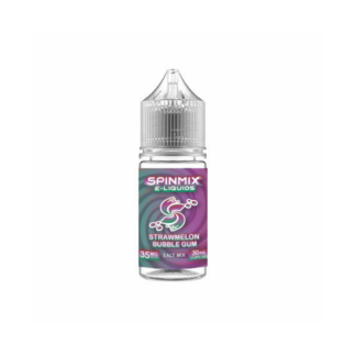 Spinmix E-Liquid (LIQ Salt)(30mL)  -  Qty per pack 1 Strawmelon Bubble Gum 35mg