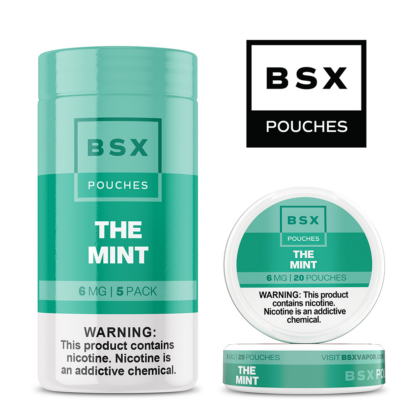 Basix Pouches (DSPLY 5pc)(Nic Pouch)(20ct Can)  -  Qty per pack 1 The Mint 12mg (SAS)