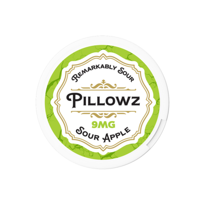 Pillowz TFN (DSPLY 5pc)(Nic Pouch)(20ct Can)(SAS)  -  Qty per pack 1 Sour Apple 09mg